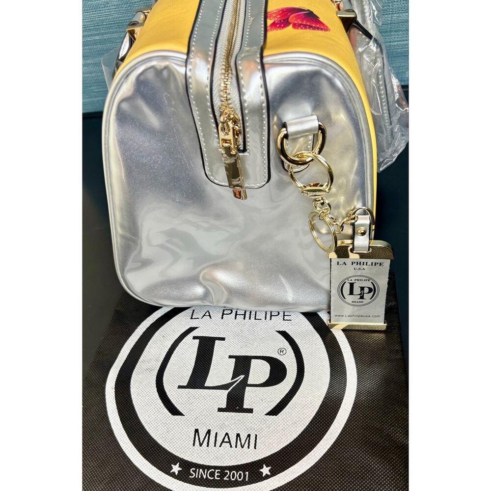 NWT - La Philipe 'Butterfly Fly' Handbag w/ Crossbody Strap - Picture 5 of 11